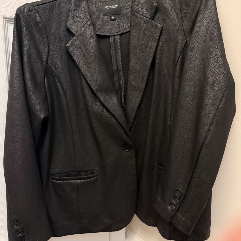 Liverpool Black Textured Blazer